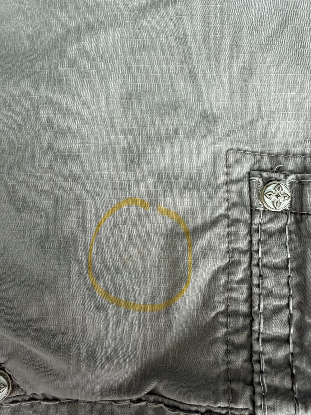 Rock Revival Men’s Taupe Cargo Shorts with Embroidered Back Pockets - Picture 7 of 7